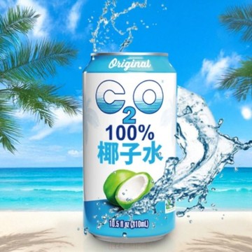 【C2O】100%椰子水310ml/罐 (100%純天然 絕不添加水)