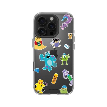 iPhone 16 Pro Clear Case（相機按鈕） 透明 - 迪士尼-皮克斯 PIXAR - 怪獸電力公司集合