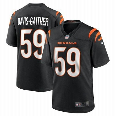 ナイキ ユニフォーム トップス メンズ Akeem DavisGaither Cincinnati Bengals Nike Game Player Jersey Black