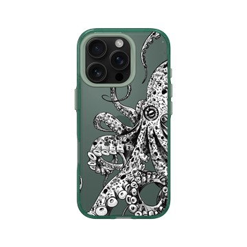 iPhone 16 Pro Clear 憂墨綠 - MYMY REVERZ TATTOO - KRAKEN
