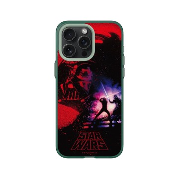 iPhone 15 Pro Max Clear 憂墨綠 - 迪士尼-星際大戰 Star Wars - 絕地大反攻：路克天行者&達斯維德-海報系列