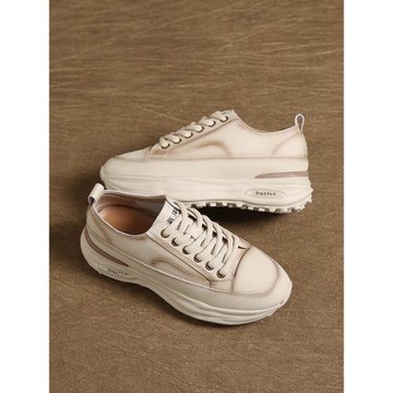 真皮阿甘鞋女輕便2025春夏厚底百搭復古老爹鞋子華夫運動休閑女鞋