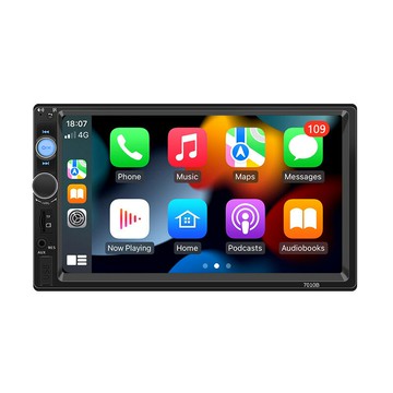 熱銷雙錠車載mp5播放器7寸藍牙汽車倒車影像導航儀互聯車載顯示器【宜家良品百貨】