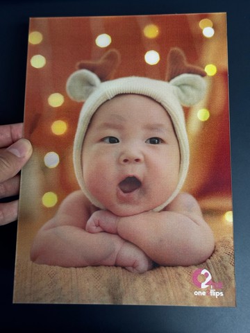 客制化A5(148mm x 210mm)動態光柵畫 獨一無二 上傳2張照片即訂製