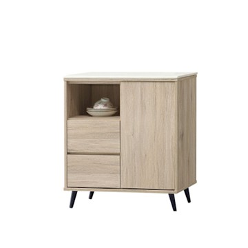 文創集 釜山行2.7尺雲紋石面低餐櫃-81x39x76cm免組