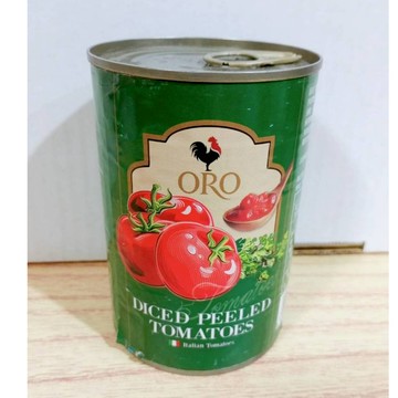 (10%蝦幣回饋/免運) 義大利ORO 去皮切丁番茄 罐頭x1罐 (400g罐) 番茄 料理 調味 美味 烹飪 煮菜