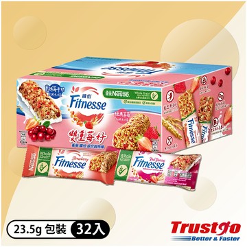 【美式賣場】雀巢纖怡 莓果牛奶 & 蔓越莓牛奶穀物棒(23.5公克 X 32條)