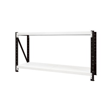 [佳格倉儲]輕型工作桌 | 深50x寬150x高80 (共2層) 黑白 | DIY組裝商品