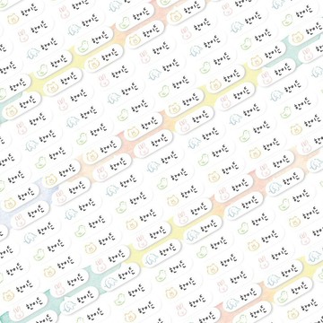【爆量330張 鉛筆貼】🇰🇷韓國客製化 超小型姓名貼 手繪水彩/小清新 彩色筆牙刷專用尺寸 防水耐磨不掉色 終結遺失物品