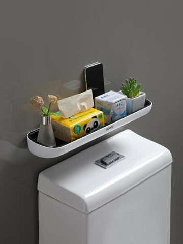 馬桶置物架上方衛生間浴室壁掛多功能免打孔洗漱臺坐便器收納架子 雙11全館免運