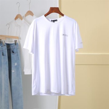 品質男裝【青】速干透氣舒適簡約純色休閑圓領短袖T恤