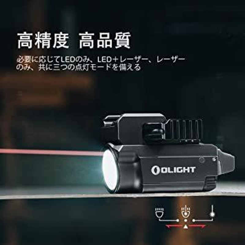 OLIGHT(オーライト）Baldr RL MINI ウェポンライト 600ルーメン フラッシュライト レッドビーム付き LED USB充電式 IP  | LINEブランドカタログ