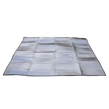 索樂生活 雙面防潮露營鋁箔地墊 雙面使用 隔熱防水 輕巧便攜  銀色  200 x 200 x0.2 cm