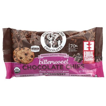 Equal Exchange, 有半甜巧克力碎，10 盎司（283.5 克）