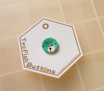 小綠熊布鈕釦(單顆)