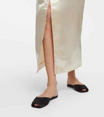 The Row Milla satin slides