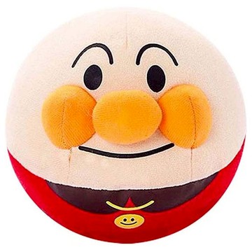 ANPANMAN 麵包超人 寶貝抓的住 滾滾跳跳麵包超人球  1個  橘色 + 黑色 + 黃色 + 咖啡色