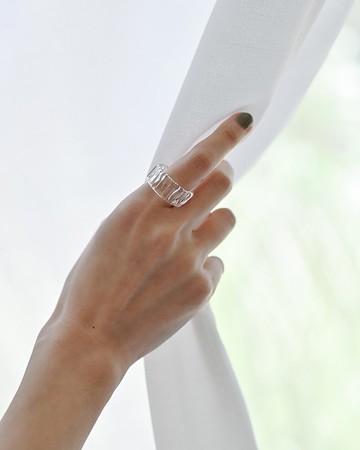 Hario 手工玻璃 介指 指環 - 冰柱 (HAA-IL-R)