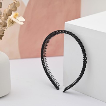 台灣製霧面髮梳小星-黑