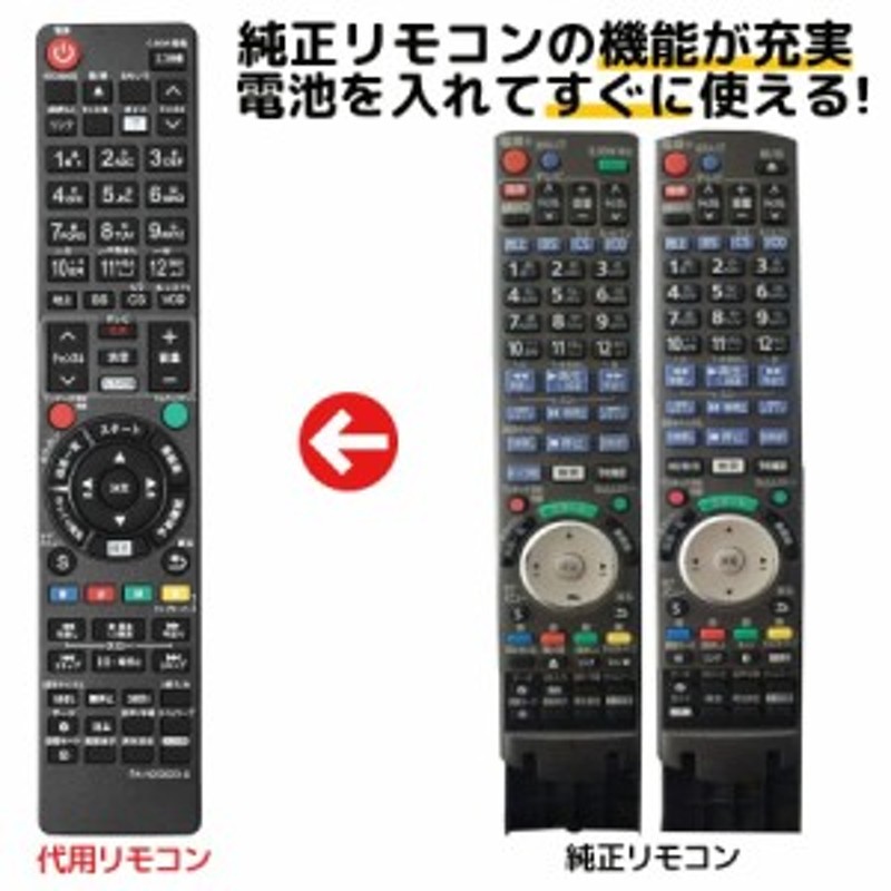 Panasonic純正 BDレコーダー リモコン - 映像機器