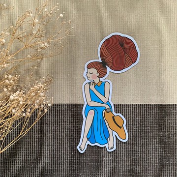 蜂巢女孩系列大型防水貼紙 SL0050