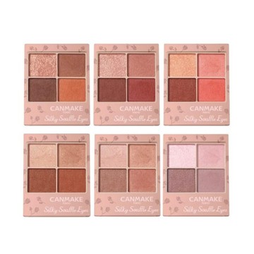 [快速出貨]【Canmake】舒芙蕾四色眼影盤 霧面啞光細閃珠光 消腫眼影盤