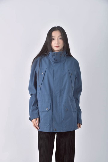 (L) aigie防風藍色外套