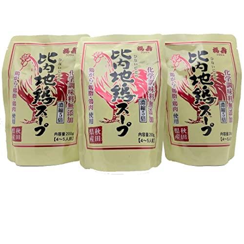 浅利佐助商店 レトルト比内地鶏スープ 200g×3個