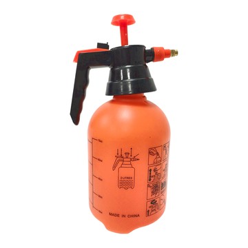 Funtaitai 手動氣壓式噴霧噴水澆花壺  PP+PE材質，商品重量450g  橘色 + 黑色  1個