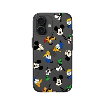 iPhone 16 Clear (相機按鈕) 酷墨灰 - 迪士尼-米奇 Mickey - Sticker-米奇與他的朋友