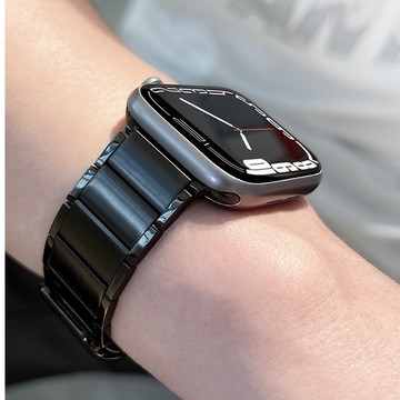 金屬替換錶帶 適用 Apple Watch 10 9 8 7 5 6 SE 磁吸錶帶 45mm 46mm 不鏽鋼錶帶