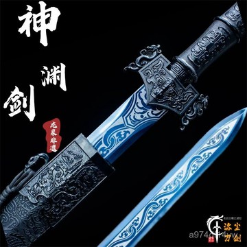 🌈高品質精貨🌈 【2595人好評】正品漢劍鎮宅寶劍一體錳鋼唐橫刀防身練習古風武術刀劍擺件未開刃2504 ANXK