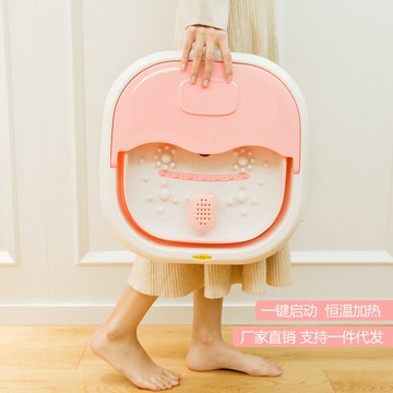 泡腳桶 便攜式電動泡腳桶全自動恒溫加熱按摩洗腳盆可折疊足浴盆