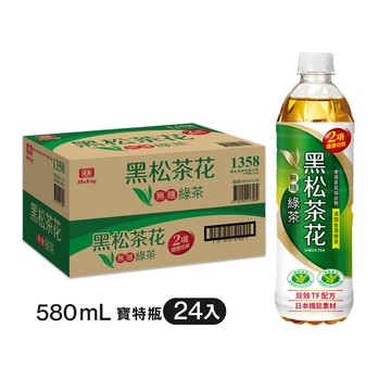 黑松茶花綠茶 580ml (24入/箱)