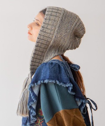 【熱門預購】超特色氛圍感針織流蘇頭巾帽 毛帽 (7色) CJNP6302