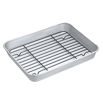 TAKEHARA 竹原製缶 附網 油炸天婦羅盤  212 x 275 x 40mm  FVM  1個