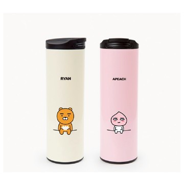 [kakao friends]一鍵式不鏽鋼隨行杯480ml-APEACH