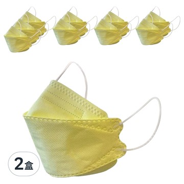 丞威 成人KF94立體醫療口罩  檸檬黃  2盒  10片