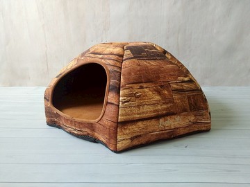 躲貓貓- 隱密型貓窩 森林小木屋  2~3貓