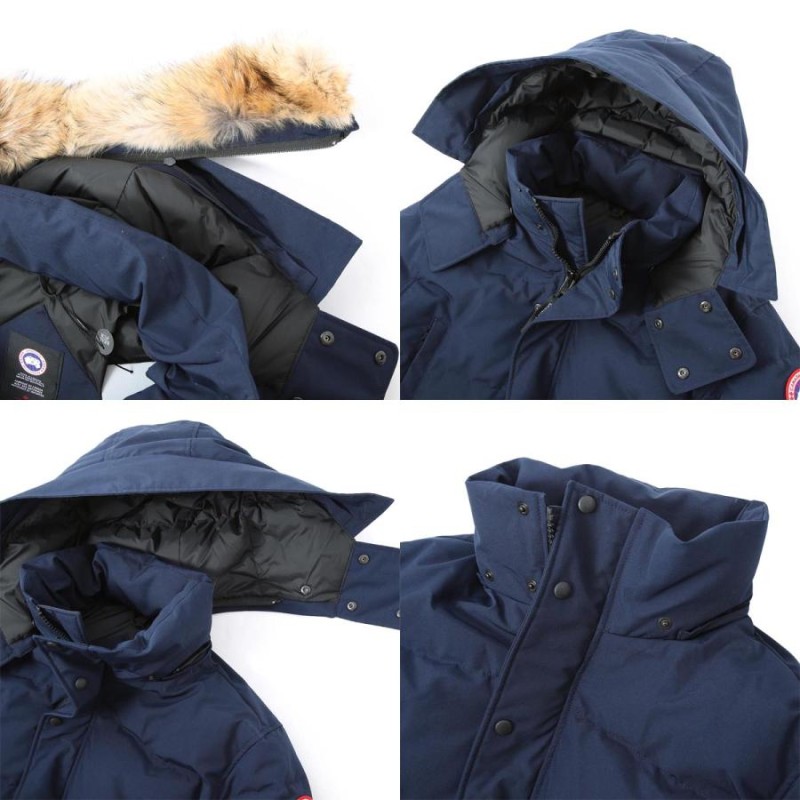 カナダグース CANADA GOOSE ファー付き ダウンジャケット WYNDHAM PARKA SLIM メンズ 3808m-63-atlanticnavy  | LINEブランドカタログ