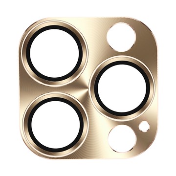 TOTU 拓途 鎧甲系列 鋁合金一體式鋼化玻璃膜鏡頭保護貼 金色  1個  iPhone 14 Pro/14 Pro Max