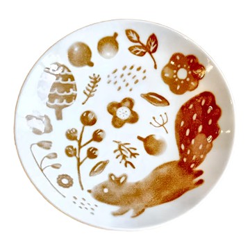 Sango 三鄉陶器 森林松鼠系列餐瓷 160g  松鼠  13 x 2.5cm  1個