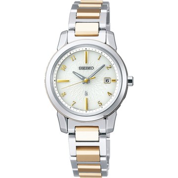 SEIKO精工 LUKIA 鈦 萬年曆太陽能電波女錶 新春換新 送禮首選 (SSQV082J/1B35-0AN0KS)_SK045