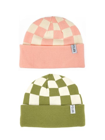 Poler Checkerboard Knitted Beanie _ 2 Colors