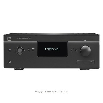 T-758-V3I NAD 環繞擴大機 後級電路/結合多功能的模組/支援BluOS網路串流功能 7聲道功率輸出