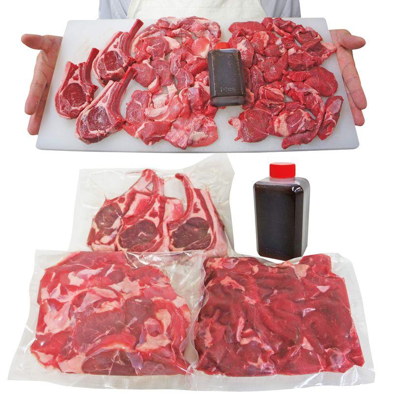 ジンギスカン焼肉セット冷凍 合計1ｋｇ 3種肉 2セット以上ご購入でおまけ付