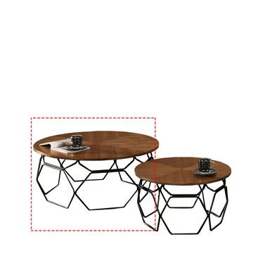 品愛生活 德蒙圓形3尺茶几-90cm
