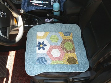 全棉絎縫布藝汽車墊子汽車坐墊座墊三件套單片女士車座墊四季通用