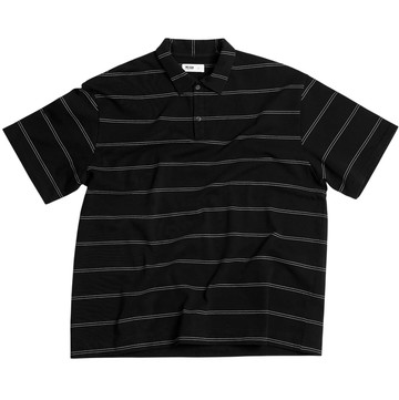 【MELSIGN】DADCORE BORDER POLO 條紋 短袖POLO衫 (黑色)
