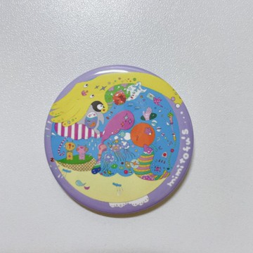 mimitofu's planet 大圓胸章 外星人3號 紫色